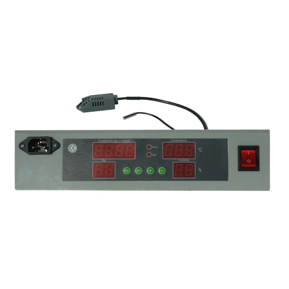 Control panel for mini incubators