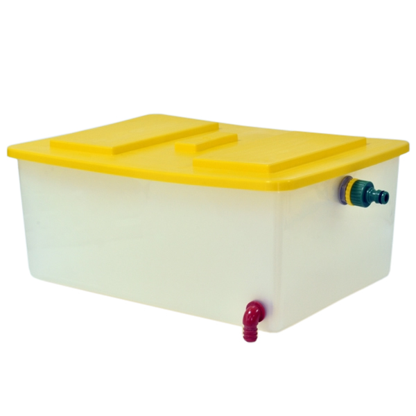 Water tank with float valve, 20l Inkubatori.lv