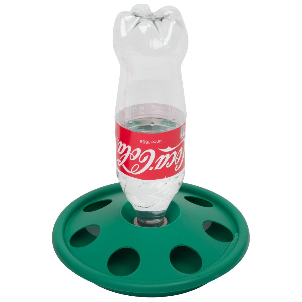Chick drinker for soda bottle