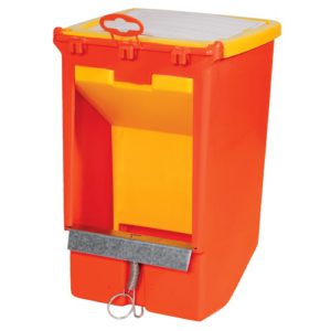 Rabbit feeder, 1 compartment, with lid
