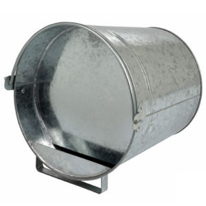 Galvanised Lying Bucket Drinker, 12 litre