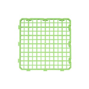 Rabbit floor, 25x25cm, green