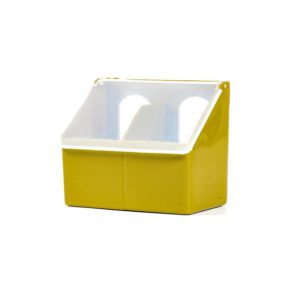 Pigeon feeder, 2 compartments