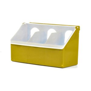 Pigeon feeder, 3 compartments