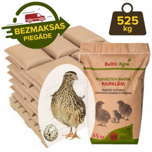 Complete Feed for quails, 525kg