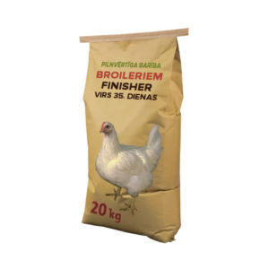 Pilnvērtīga barība broileriem FINISHER, virs 35. d., 20kg