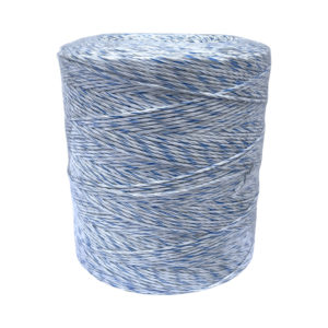 Elektriskā gana aukla, 3mm x 1000m, balta/zila, 0,11Ω