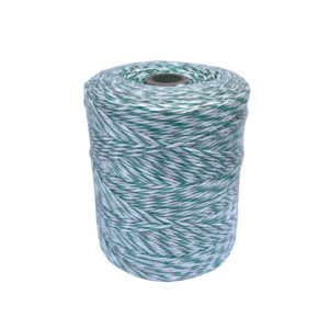 Elektriskā gana aukla, 2.5mm x 500m, balta/zaļa, 0,45Ω
