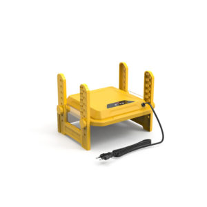 Heating plate, highly adjustable, 25x25cm