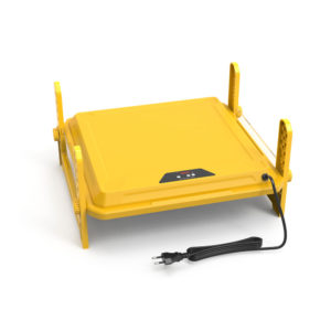 Heating plate, highly adjustable, 40x40cm