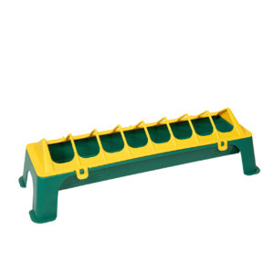 Feeding trough 50cm, green/yellow