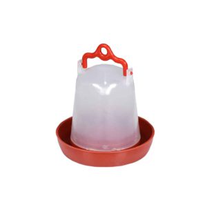 Dzirdne ar rokturīti, sarkana/balta, 0,5L
