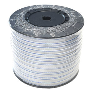 Polytape, 20mm x 500m, white/blue, 0,33Ω